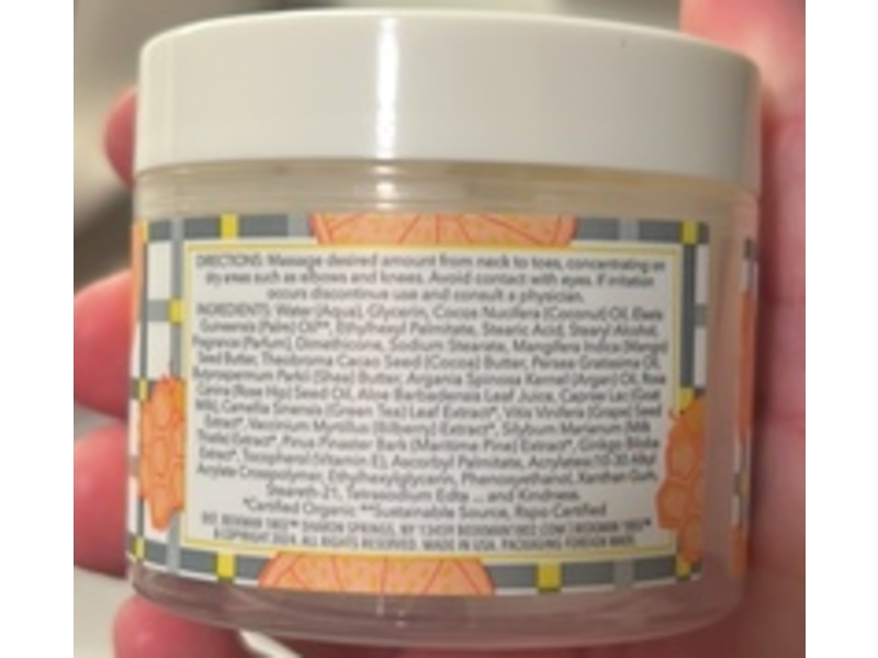 Beekman 1802 Goat Milk Whipped Body Cream, Honeyed Grapefruit, 2 fl oz/59 mL