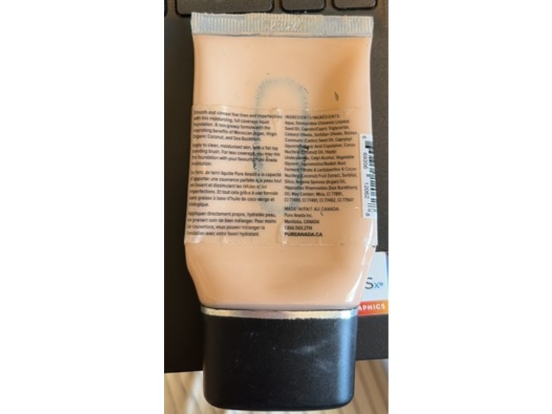 Pure Anada Smooth & Conceal Liquid Foundation, 15c Rose, 1 oz/30 mL