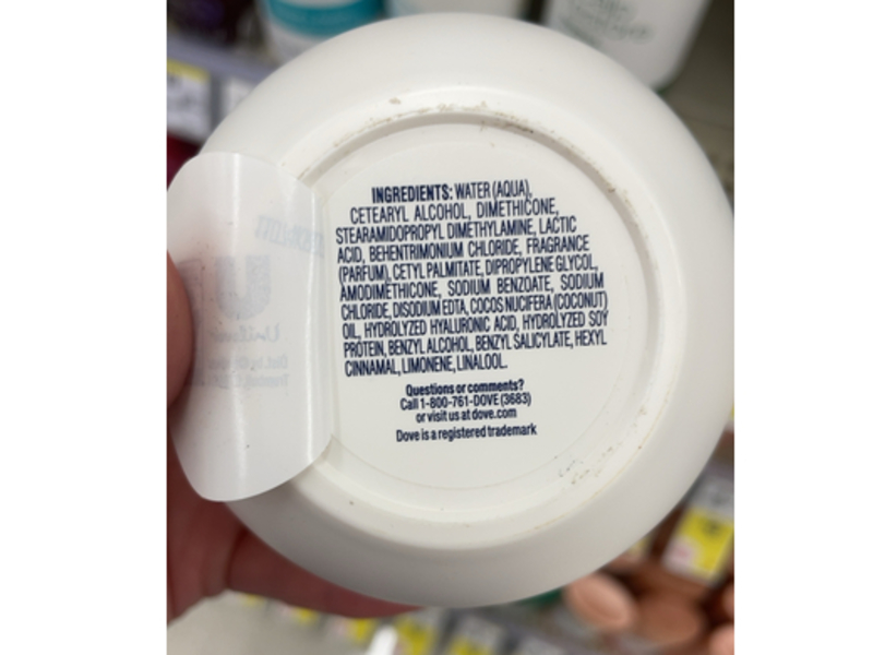 Dove Hyaluronic + Moisture 10 In 1 Serum Mask, 9.2 fl oz/260 g