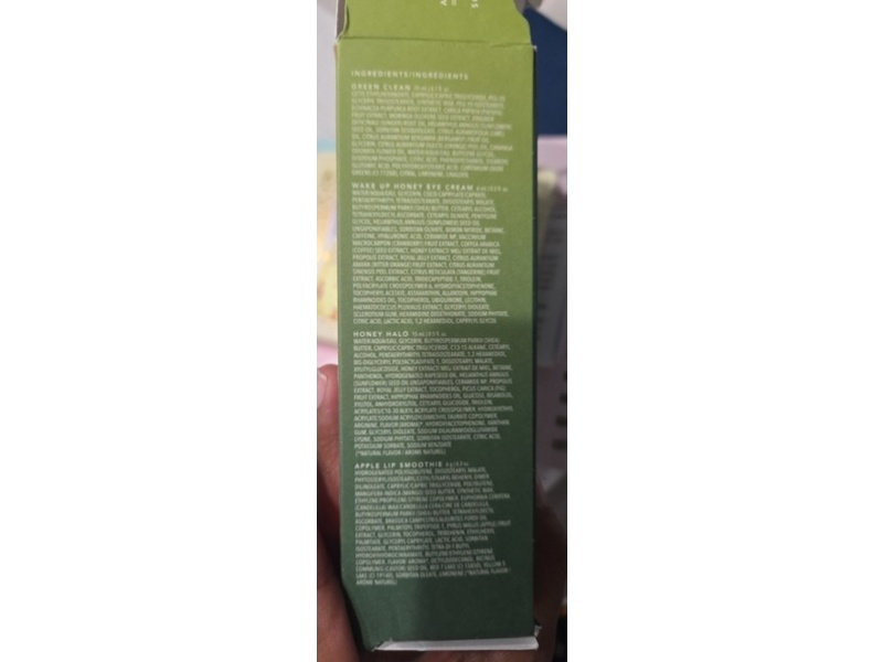 Farmacy Green Clean Cleansing Balm, Wake Up Honey Eye Cream, Honey Halo Face Moisturizer + Lip Smoothie Skin Care Set