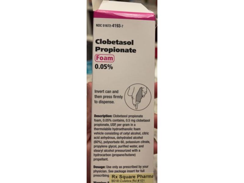 Clobetasol Propionate Foam 0.05%, 100 g Taro (RX)