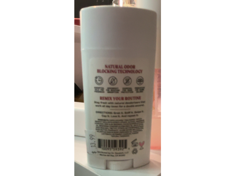 Jukebox Natural Deodorant, Rose Hips Don't Lie, 2.65 oz/75 g
