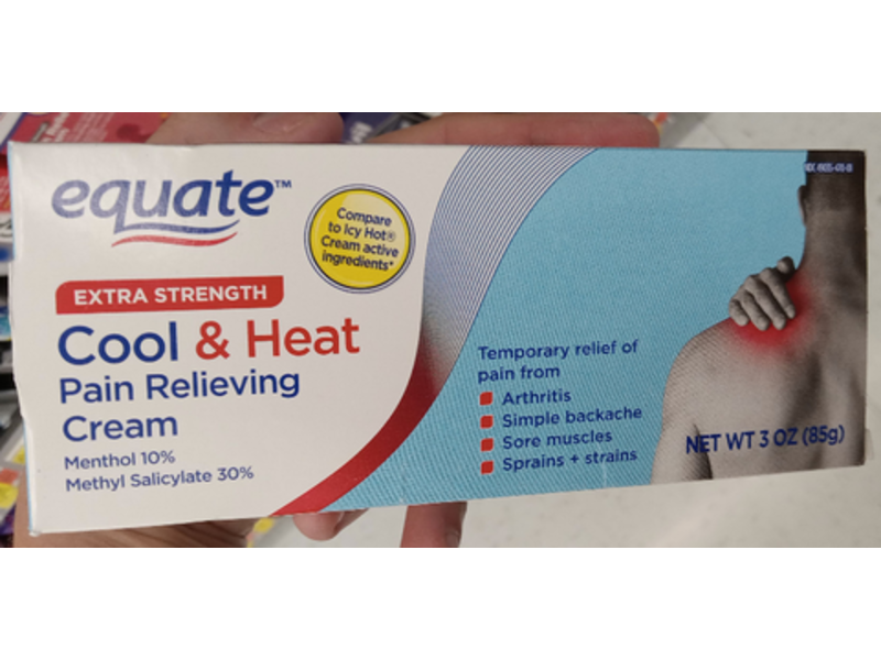 Equate Cool & Heat Pain Revealing Cream, 3 oz/85 g, Pack Of 2
