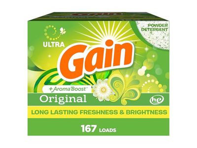Gain + Aroma Boost Laundry Detergent, Original, 167 Loads, 154 oz/4.39 kg