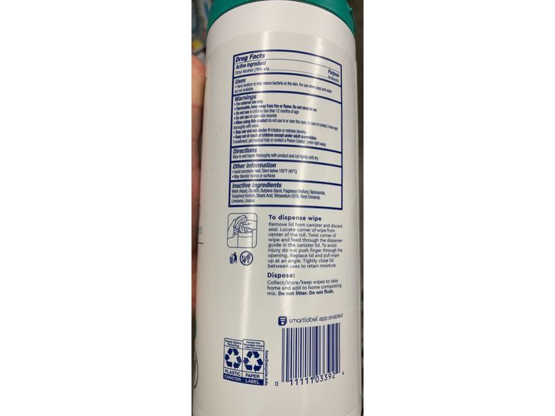 Dove Hand Sanitizer Wipes, Aloe & Eucalyptus Scent, 40 Count