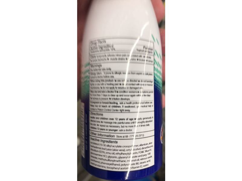 Blue - Emu Soft & Soothing Pain Relief Micro - Foam, 3.5 oz/99.2 g