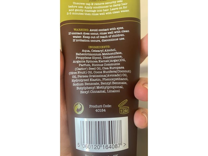 Xpel Hair Care Conditioner, Moroccan Argan Oil Extract, 10.6 fl oz/300 mL