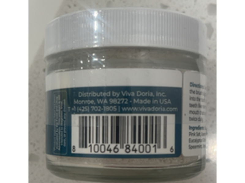 Viva Doria Natural Tooth & Gum Powder, 1.5 oz/85 g