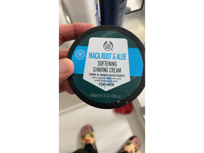 The Body Shop Softening Shaving Cream, Maca Root & Aloe, 6.3 oz/200 mL