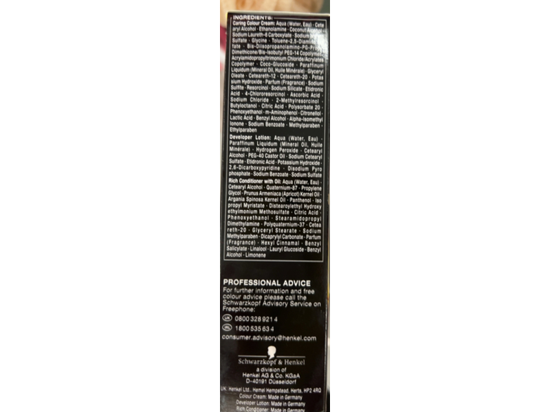 Schwarzkopf Oleo Intense Permanent Hair Oil Color, Dark Blonde 6-10, 1 Application, Pack Of 3