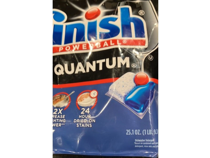 Finish Quantum Dishwasher Detergent, Fresh, 25.1 fl oz/712 g, 57 Count