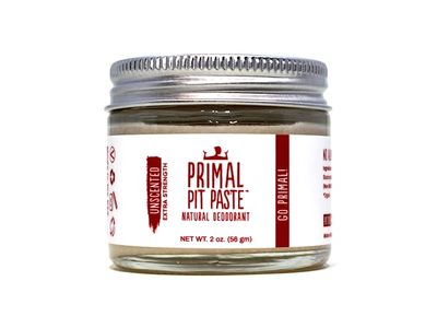 Primal Pit Paste Natural Deodorant, Unscented, 2 fl oz/58 g