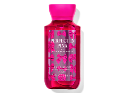 Bath & Body Works Body Wash, Perfect In Pink, Pro-Vitamin B5 + Aloe, 3 fl oz/88 mL