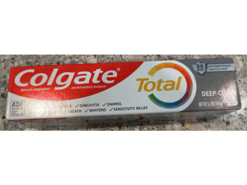 Colgate Total Toothpaste, Deep Clean, 5.1 oz/144 g