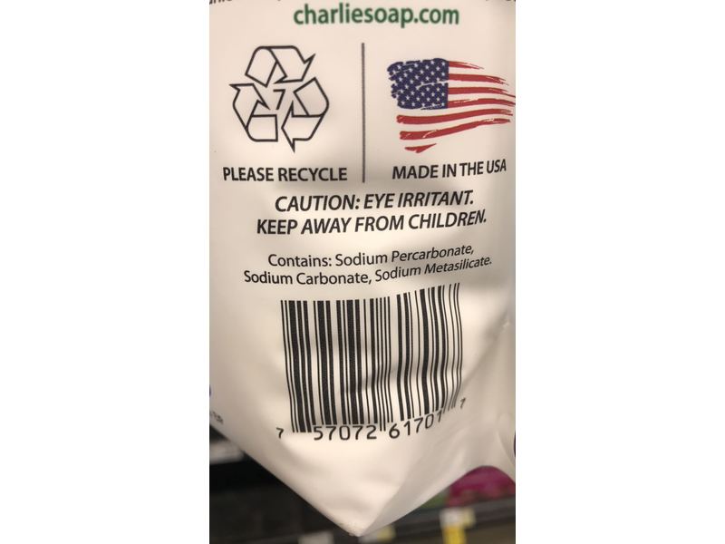 Charlie's Soap Oxygen Bleach, 2.64 lbs/1.2 kg, Pack Of 2