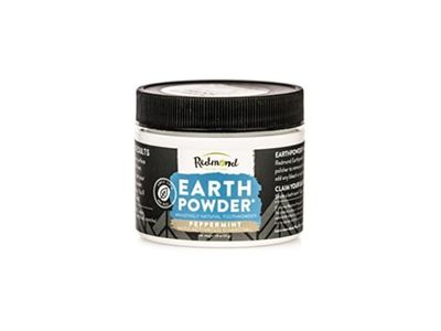 Redmond Earth Powder Mineral Toothpowder, Peppermint With Activated Charcoal, 1.8 oz/51 g