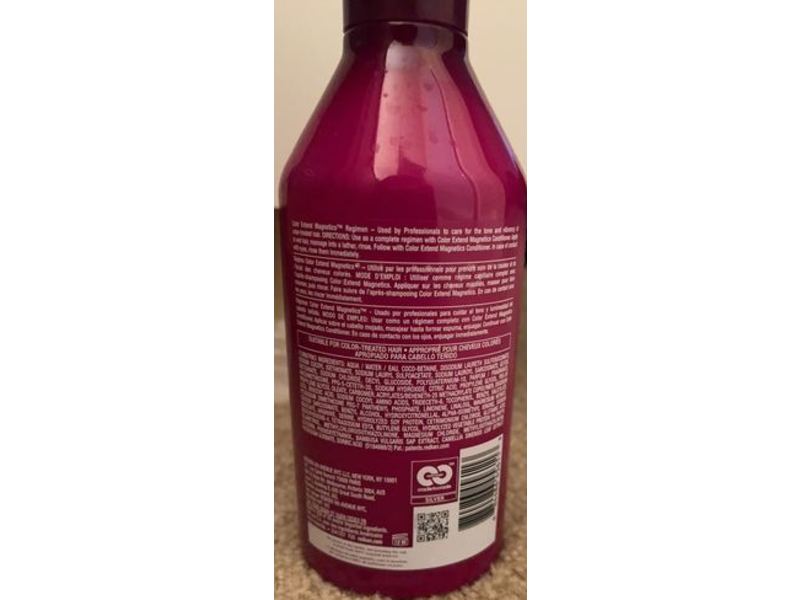 Redken Color Extend Magnetics Shampoo, Sulfate Free, 16.9 fl oz/500 mL