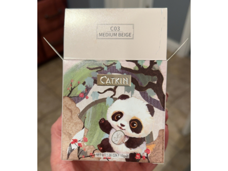 Catkin Panda Land Coverage Cushion BB Cream, Co3 Medium Beige, 1.06 oz/15 g