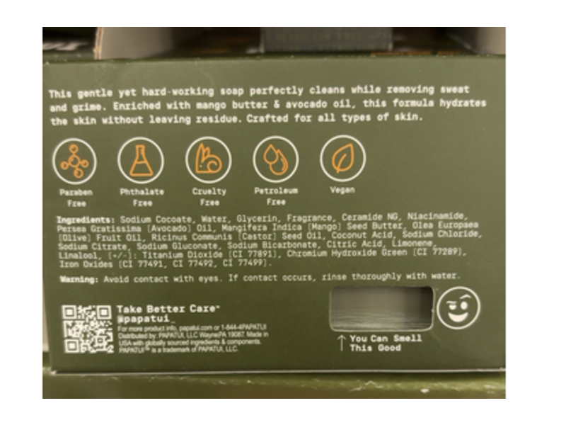 Papatui Enriching Bar Soap, Sandalwood Suede, 7 oz/198 g