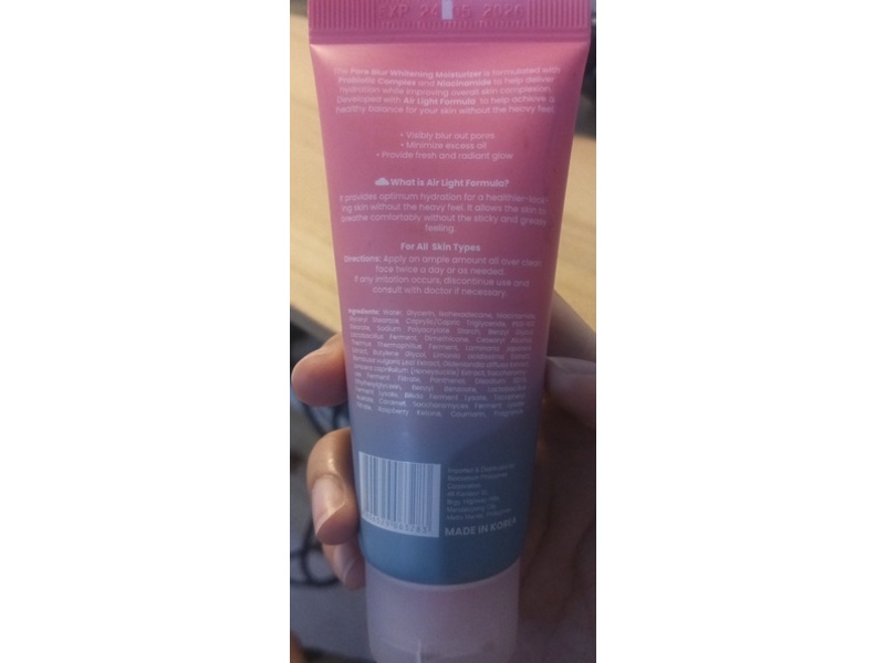 iwhite Korea Aera Pore Blur Whitening Moisturizer, 50 mL