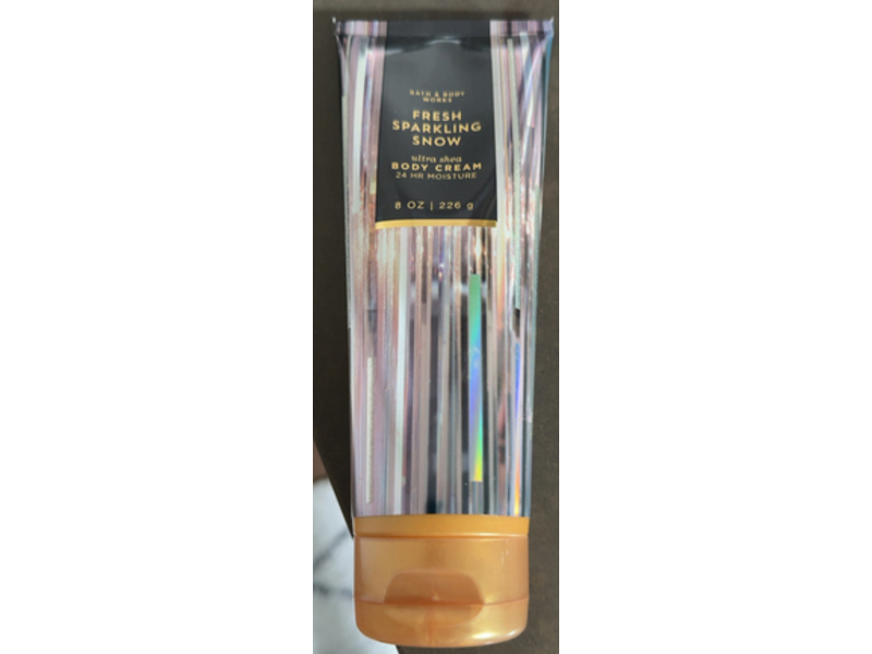 Bath & Body Works Ultra Shea Body Cream, Fresh Sparkling Snow, 8 oz/226 g