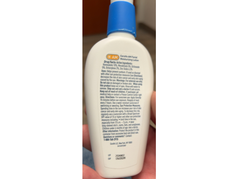 CeraVe Facial Moisturizing Lotion, SPF 30, 3 oz/89 mL