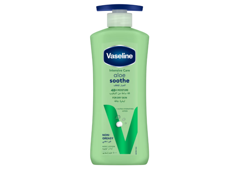 Vaseline 48h Moisture Body Lotion, Aloe Vera, 725 mL