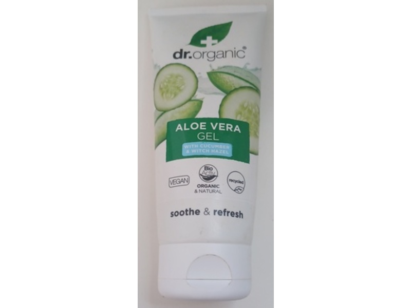 Dr Organic Aloe Vera Gel, Cucumber & Witch Hazel, 200 mL
