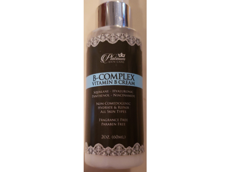 Platinum Skin Care B-Complex Vitamin B Cream, 2 oz/60 ml
