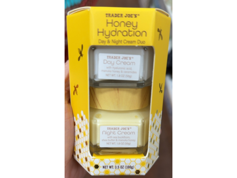 Trader Joe's Honey Hydration Day & Night Cream Duo, 3.5 oz/100 g