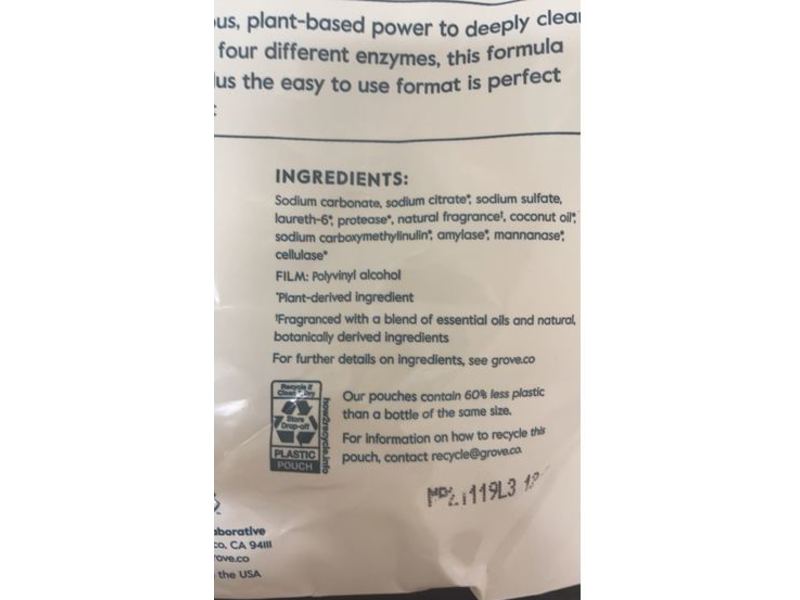 Grove Collaborative Laundry Detergent Packs, Citrus & Woods, 8 Loads, 5.4 oz/154 g