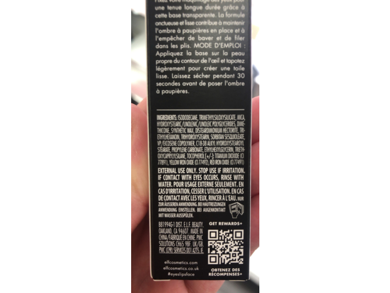 e.l.f. Cosmetics Lock It Down Eyeshadow Primer, 0.23 fl oz/7.0 mL