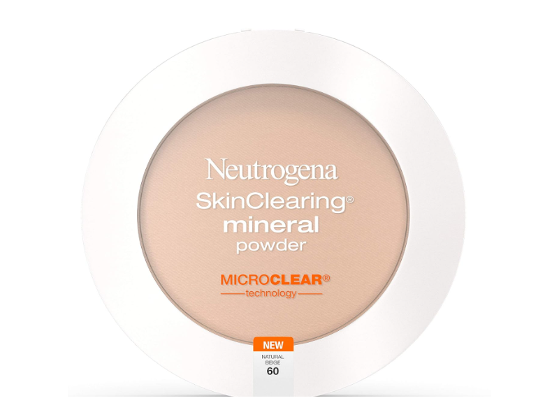 Neutrogena Skin Clearing Mineral Powder, Natural Beige 60, 0.38 oz/ 11 g