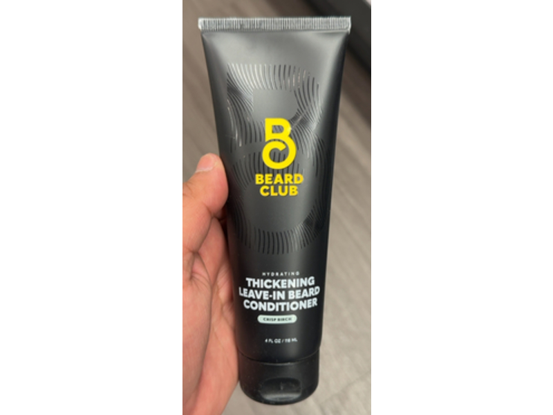 Beard Club Hydrating Thickening Leave-In Beard Conditioner, Crisp Birch, 4 fl oz/118 mL