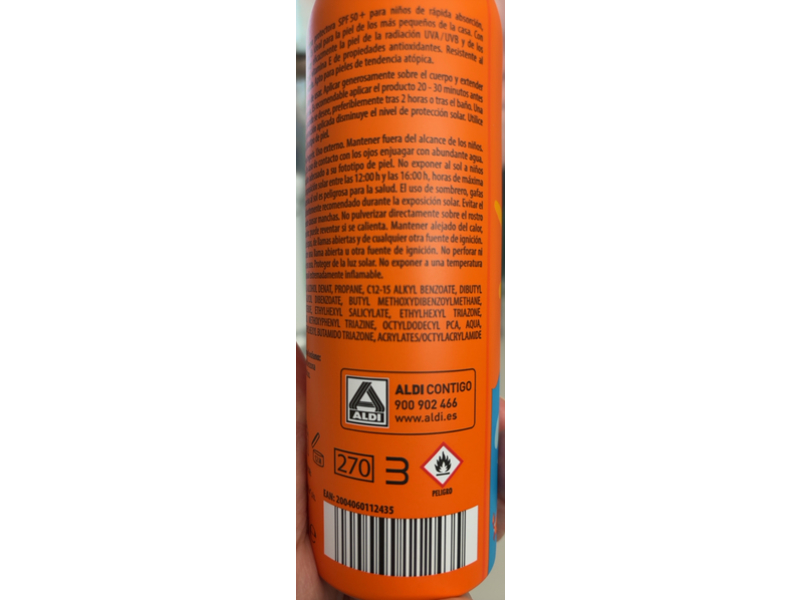 Lacura Sun Kids Transparent Sunscreen Spray, SPF 50+, 200 mL