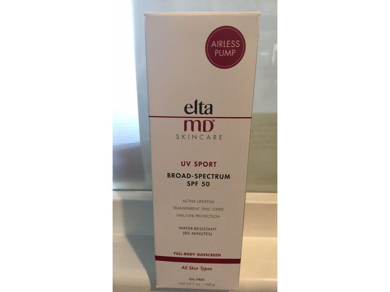 Eltamd Uv Sport Broad-Spectrum Full Body Sunscreen, SPF 50, 7 oz/198 g, Pack Of 2