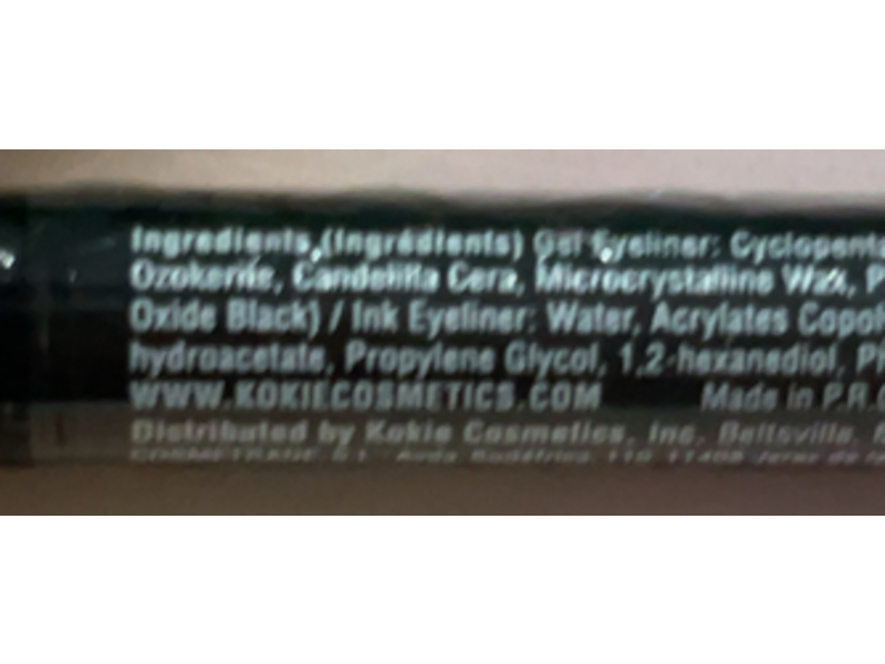 Kokie Gel-Ink Dual Ended Eyeliner, Matte Black