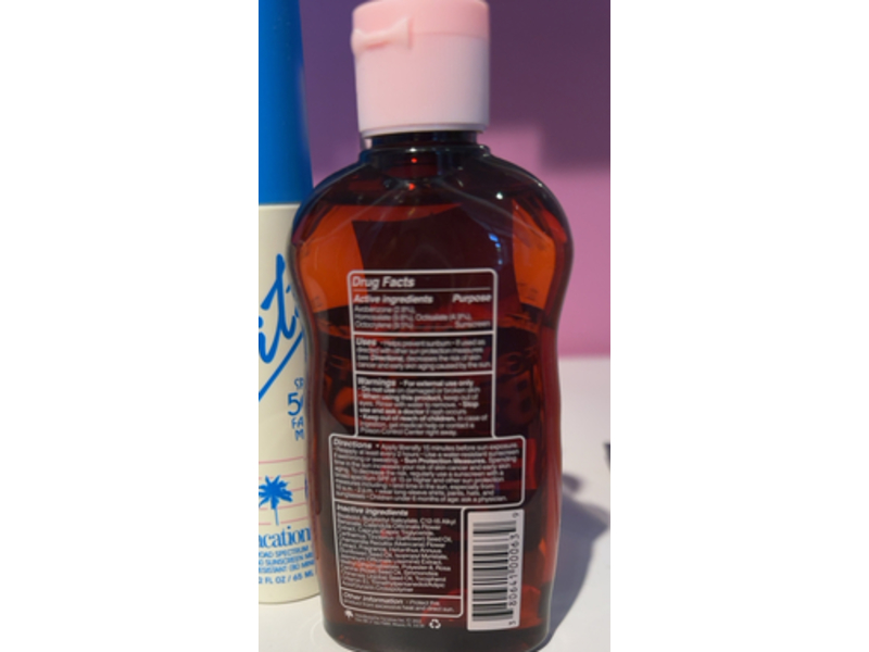 Vacation Baby Oil, SPF 30, 3.4 fl oz/100 mL