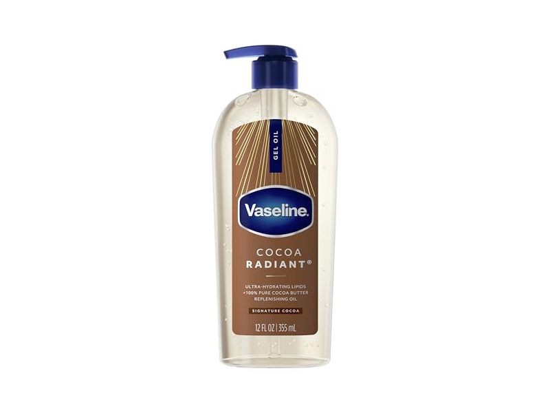 Vaseline Cocoa Radiant Body Gel Oil, Signature Cocoa, 12 fl oz/355 mL