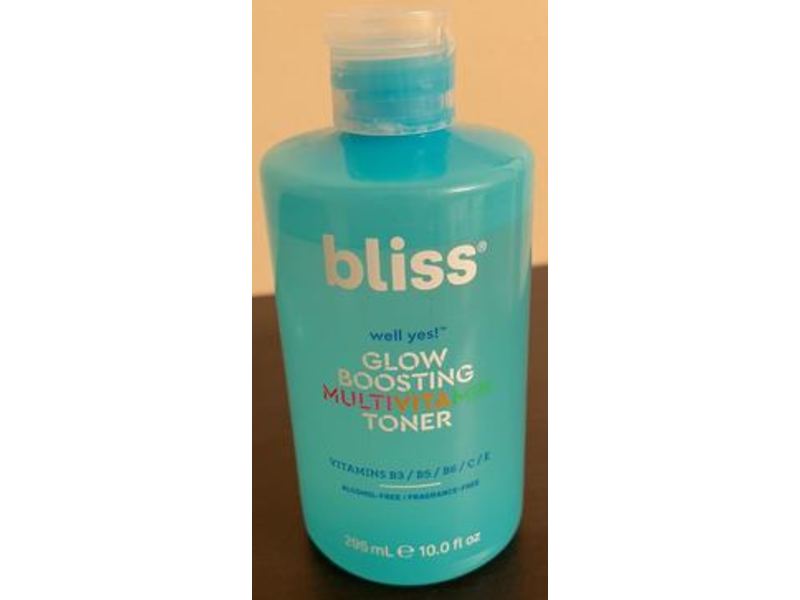 Bliss Well Yes! Glow Boosting Multivitamin Toner, Fragrance Free, 10 fl oz/295 mL