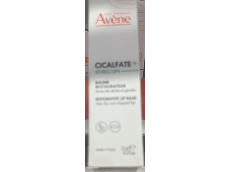 Avene Cicalfate+ Restorative Lip Balm, 0.3 fl oz/10 mL