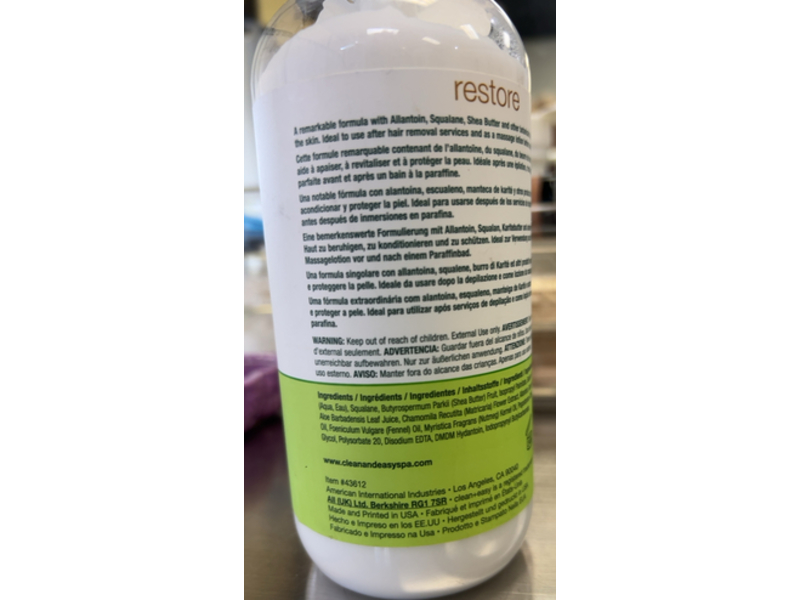 Clean + Easy Restore Shea Butter Lotion, 16 oz/473 mL