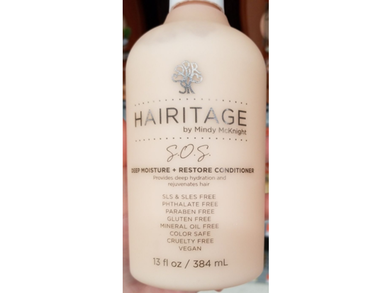 Hairitage By Mindy Mcknight S.o.s. Deep Moisture + Restore Conditioner, 13 fl oz/384 mL