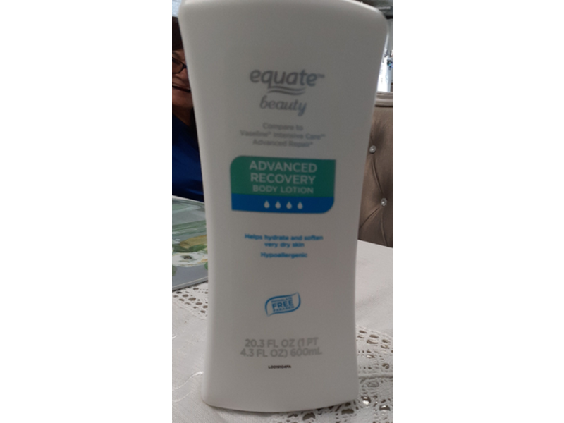 Equate Beauty Advanced Recovery Body Lotion, 20.3 fl oz/600 mL