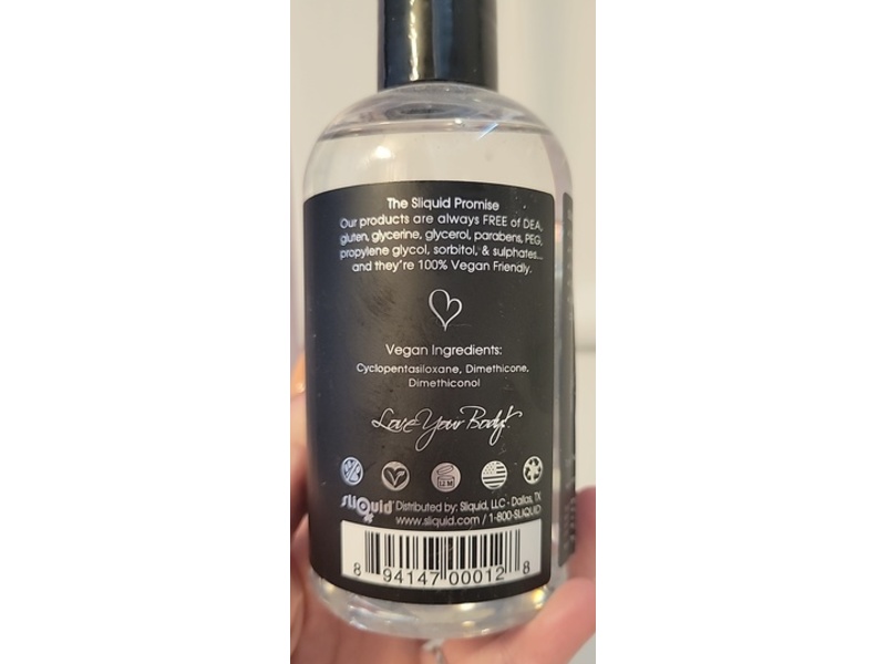 Sliquid Silicone Intimate Lubricant, Silver, 8.5 fl oz/255 mL