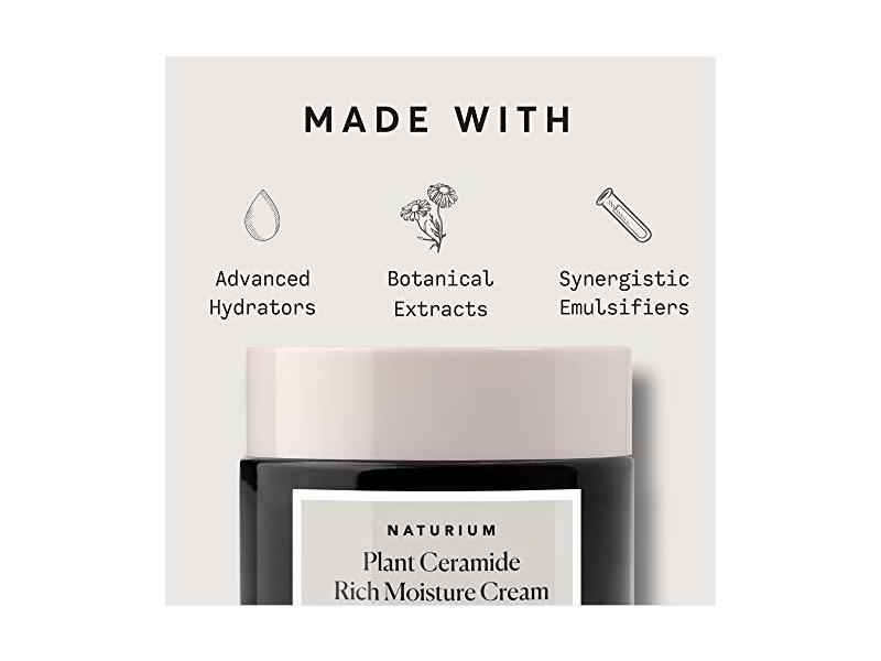 Naturium Plant Ceramide Rich Moisture Cream, 3.5 oz