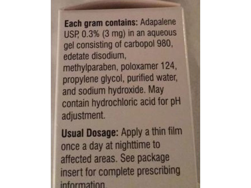 Adapalene Gel USP, Pump, 0.3%, 45 g, Alembic (RX)