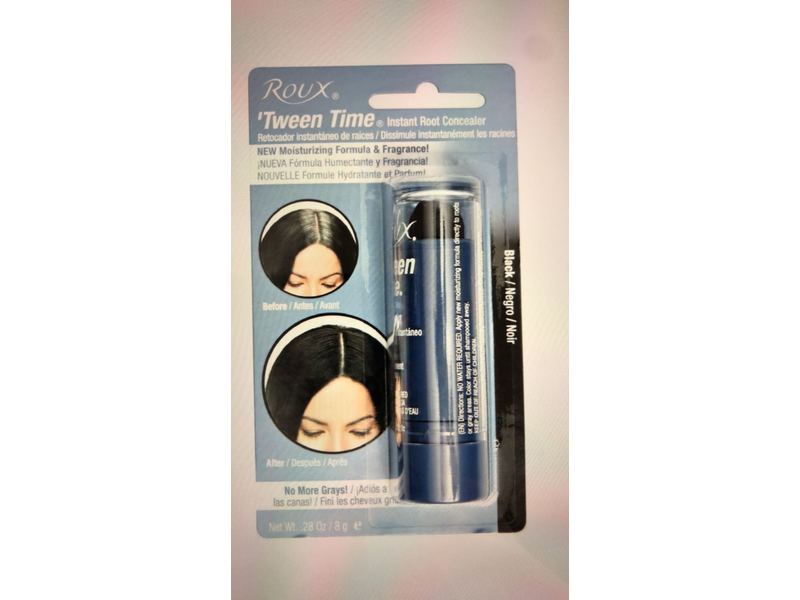 Roux Tween Time Instant Root Concealer, Black, 0.28 fl oz/8 g