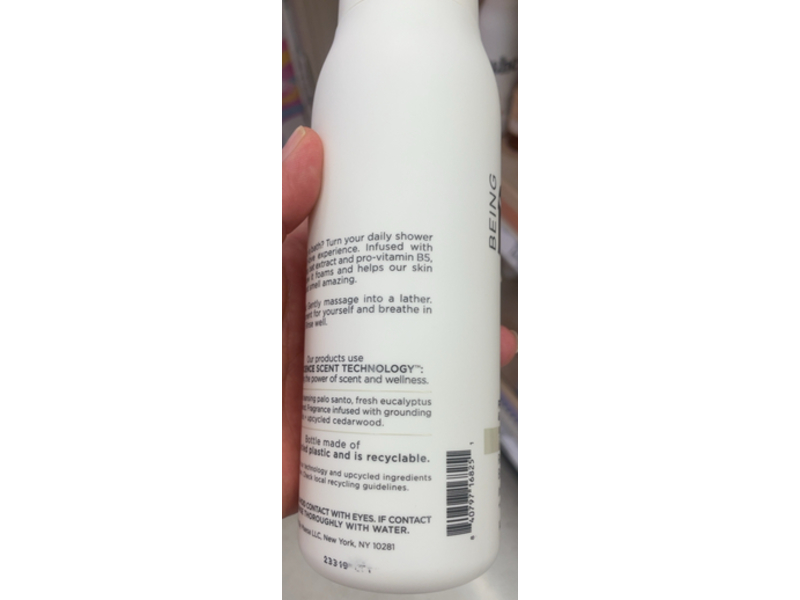 Being Frenshe Present & Grouded Renewing Body Wash, Palo Santo Sage, 14 fl oz/414 mL