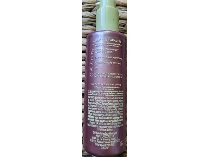 Victoria's Secret Tropical Highlighting Oil, Pink Pineapple, 8 fl oz/236 mL
